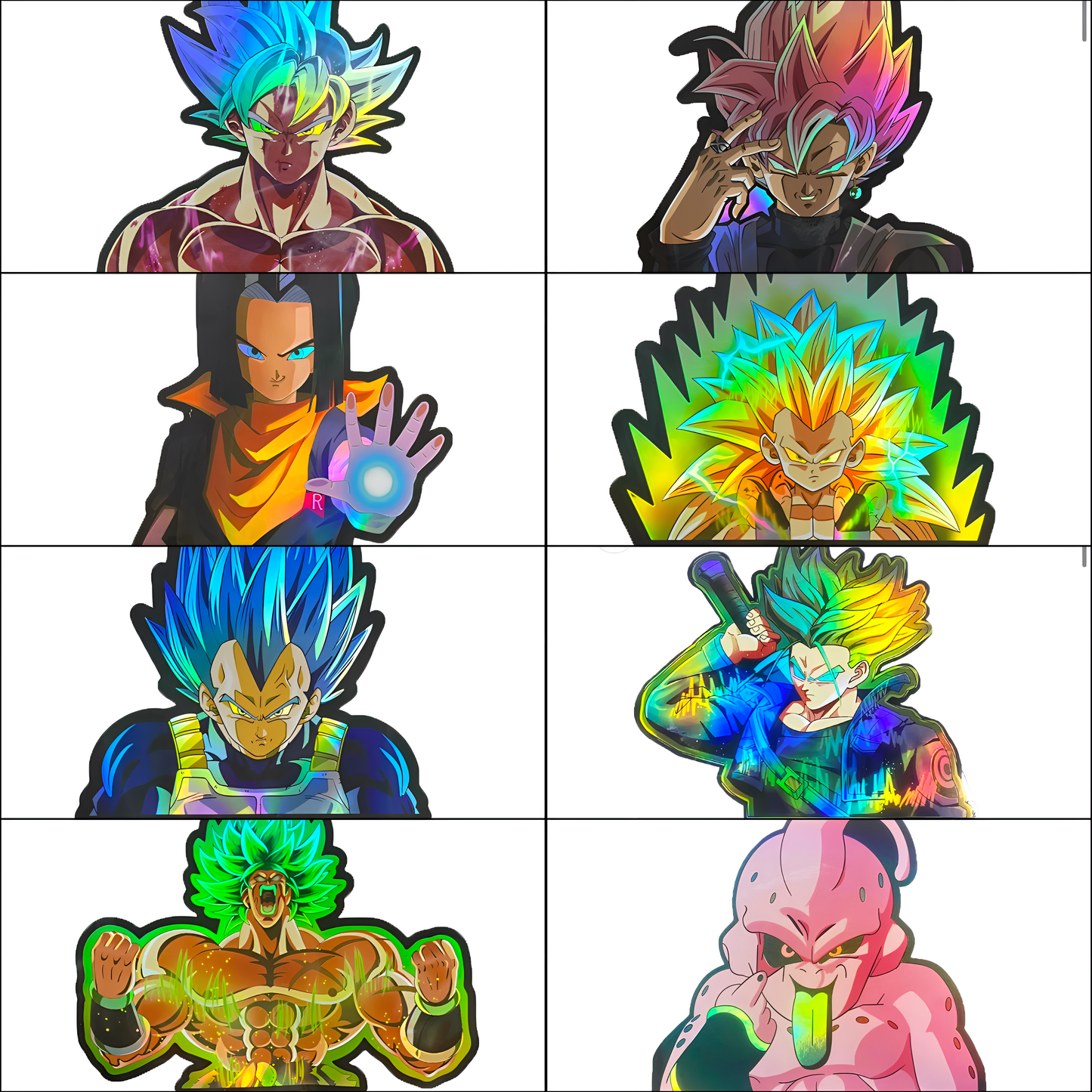 Dragon Ball Holographic Stickers