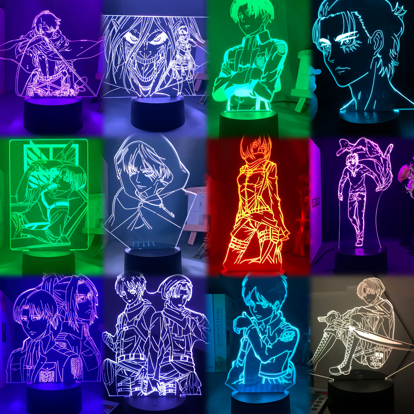 ATTACK ON TITAN Anime LED Light Lamps