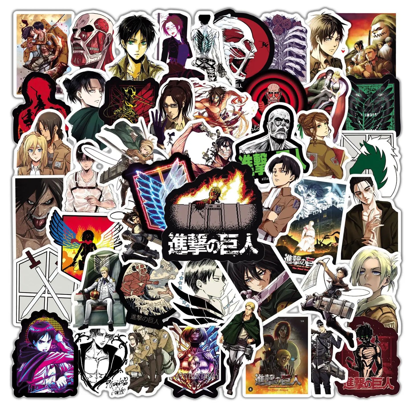 50pcs ATTACK ON TITAN Aime Stickers