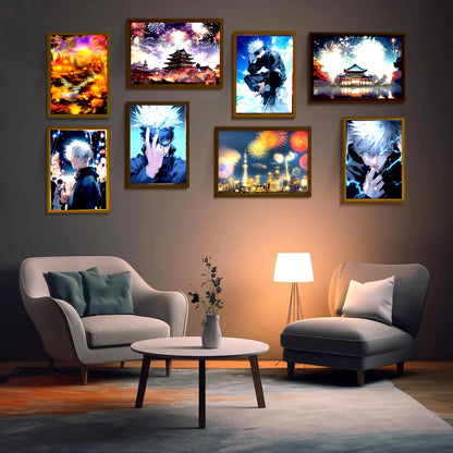 GOJO SATORU Jujutsu Kaisen LED Light Painting Photo Frames