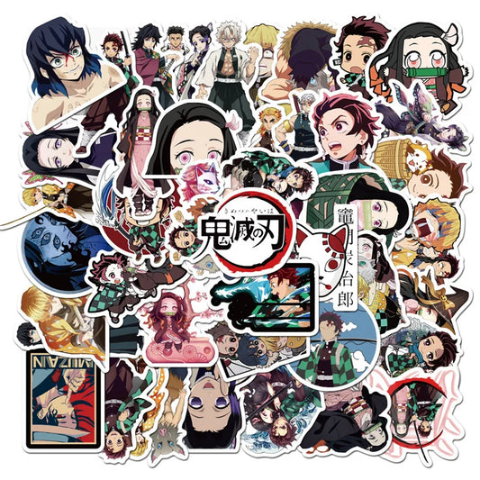 50Pcs DEMON SLAYER Anime Stickers