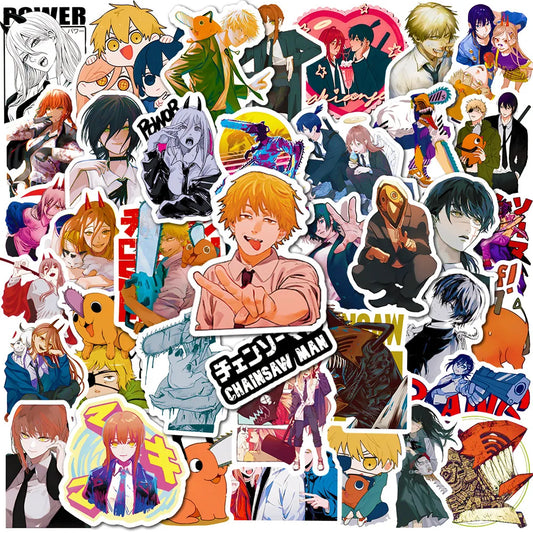 50pcs CHAINSAW MAN Anime Stickers