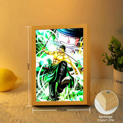 ONE PIECE Anime LED Light Painting Photo Frames