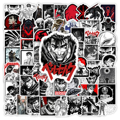 10/30/64pcs Berserk Manga Style Stickers