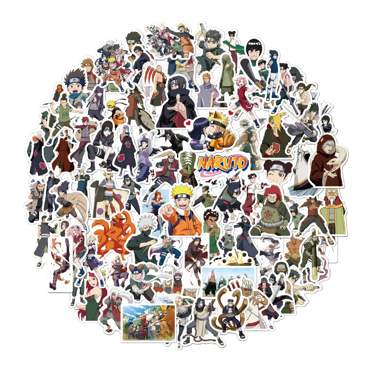 100pcs NARUTO Anime Stickers