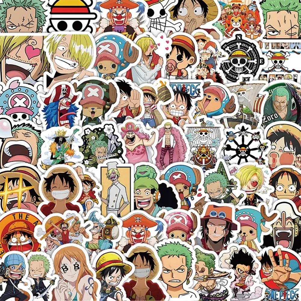 10/30/50/100pcs ONE PIECE Anime Stickers